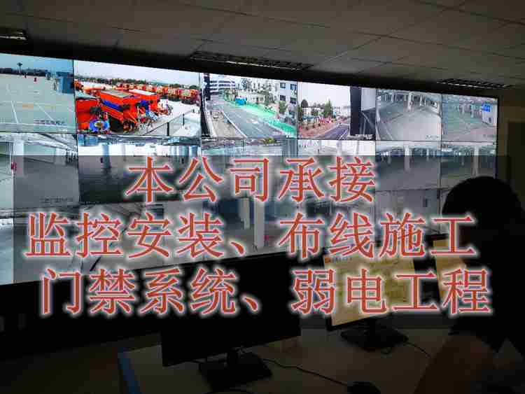 {XX}某客户现场，专业工程师正在安装调试监控摄像头